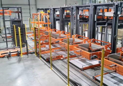 Complete palletizing line